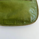 Miu Handbags Archive Belted Leather Hand Bag