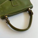 Miu Handbags Archive Belted Leather Hand Bag