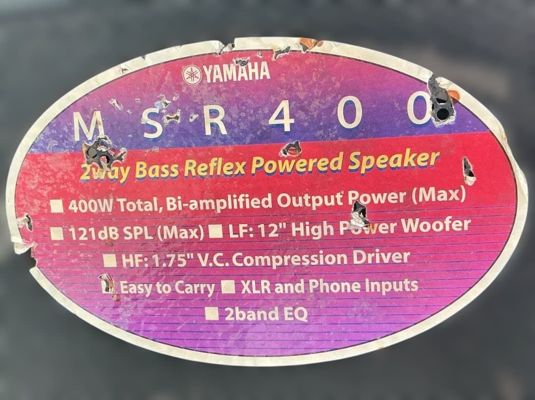 Yamaha Stage Main Speaker Msr400