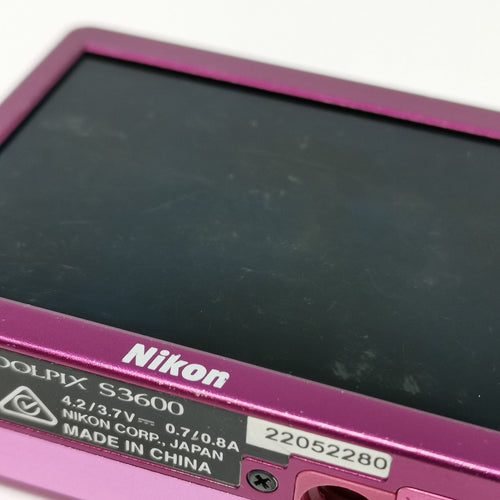 Nikon Compact Digital Camera Coolpix S3600 Kkvnko4752