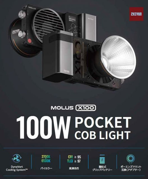 Strobe Molus X100 Combo Cob Zhiyun Led