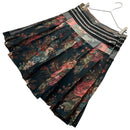 Tricot Comme Des Garcons Flare Skirt 13Aw Rose Design Waist Zip Tape Chiffon
