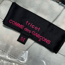 Tricot Comme Des Garcons Flare Skirt 13Aw Rose Design Waist Zip Tape Chiffon