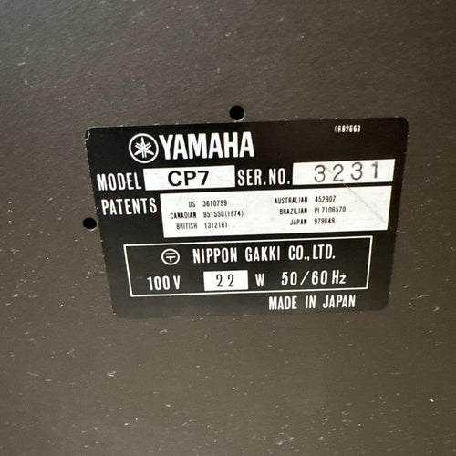 Yamaha Keyboards Digital Pianos Cp-7
