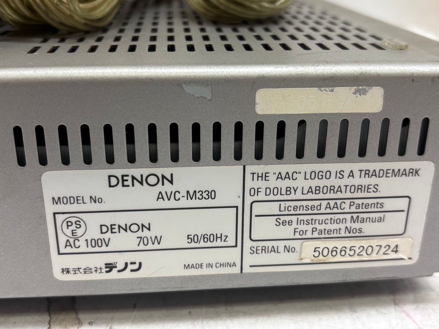 Others H14818 Denon Avc-M330