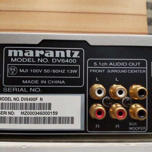 Marantz Cd Sacd Player Sacd/Dvd/Cd/Mp3 Dv6400