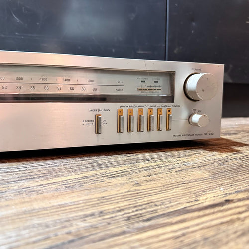 Sony Radio Tuner St-242 Fm-Am Program Silver