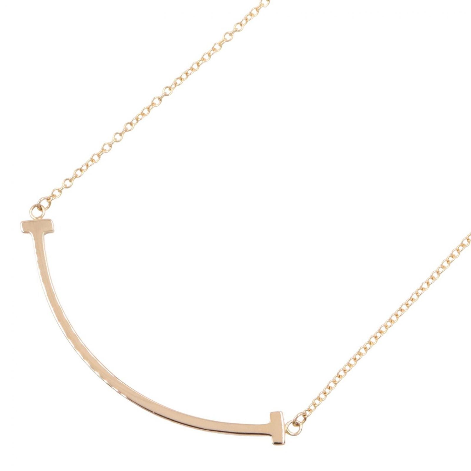 Tiffany Necklace Co T 41.5/46.5 K18Pg Used A