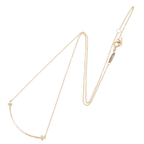 Tiffany Necklace Co T 41.5/46.5 K18Pg Used A