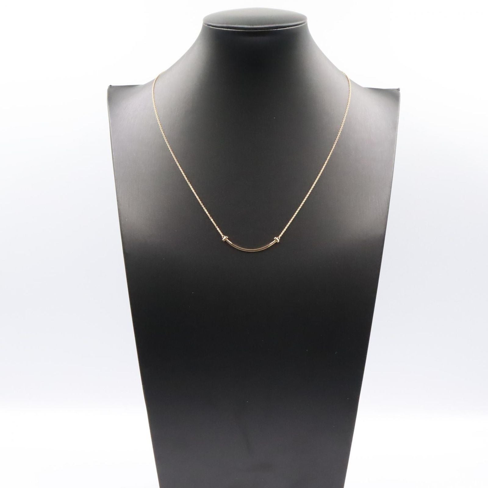 Tiffany Necklace Co T 41.5/46.5 K18Pg Used A