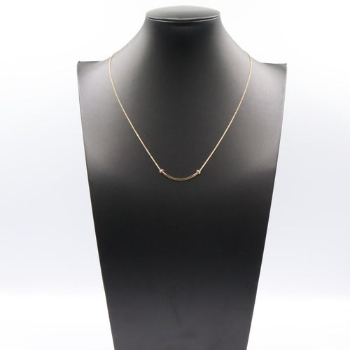 Tiffany Necklace Co T 41.5/46.5 K18Pg Used A