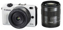 Digital Slr Canon Eos M2 Ef-M18-55Mm F3.5-5.6 Is Stm Ef-M22Mm F2 Eosm2Wh-Wlk