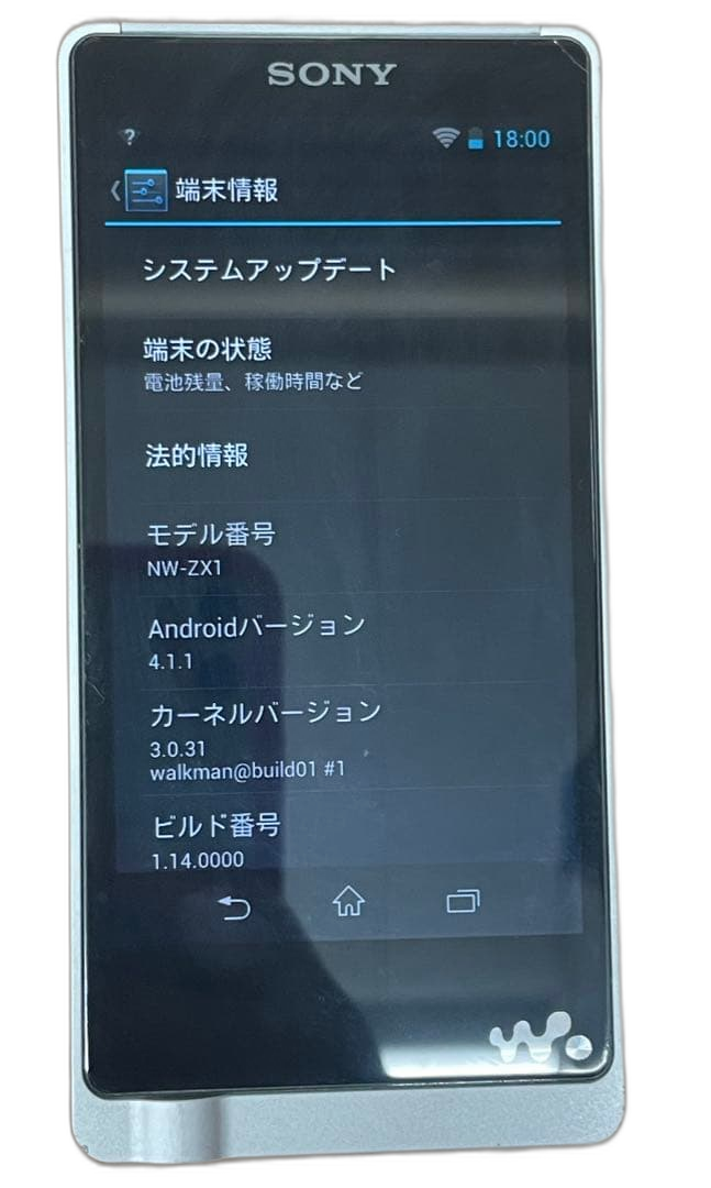Sony Digital Audio Player Walkman Nw-Zx1 128Gb