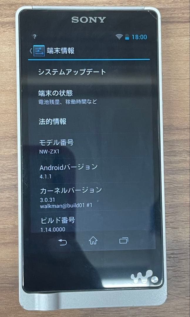 Sony Digital Audio Player Walkman Nw-Zx1 128Gb
