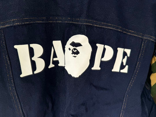 A Bathing Ape Denim Jackets Bape M Size