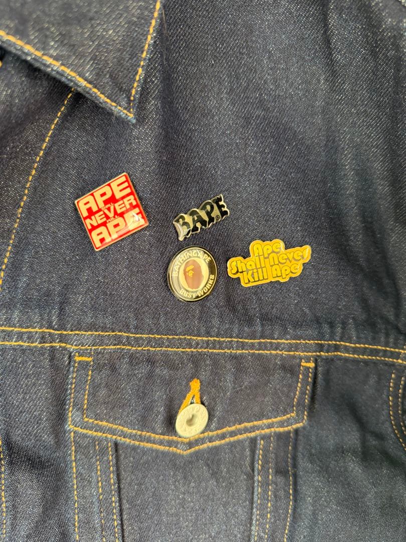 A Bathing Ape Denim Jackets Bape M Size