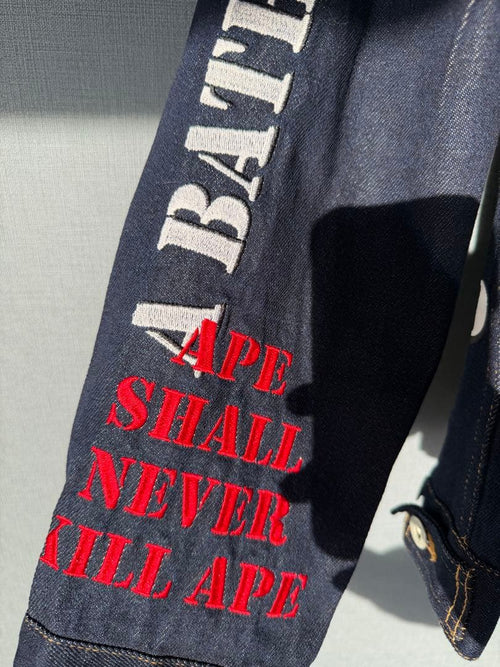 A Bathing Ape Denim Jackets Bape M Size