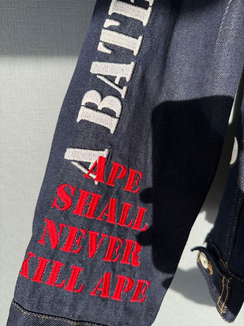 A Bathing Ape Denim Jackets Bape M Size