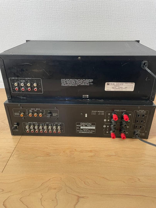 Cd Md Cassette Deck Denon Pma-580D Toa Fd-20 2