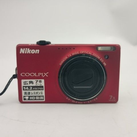 Nikon Compact Digital Camera Coolpix S6000 Red