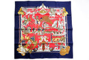 Hermes Bandana Scarf Au Fil De La Soie 90 100 Mx93