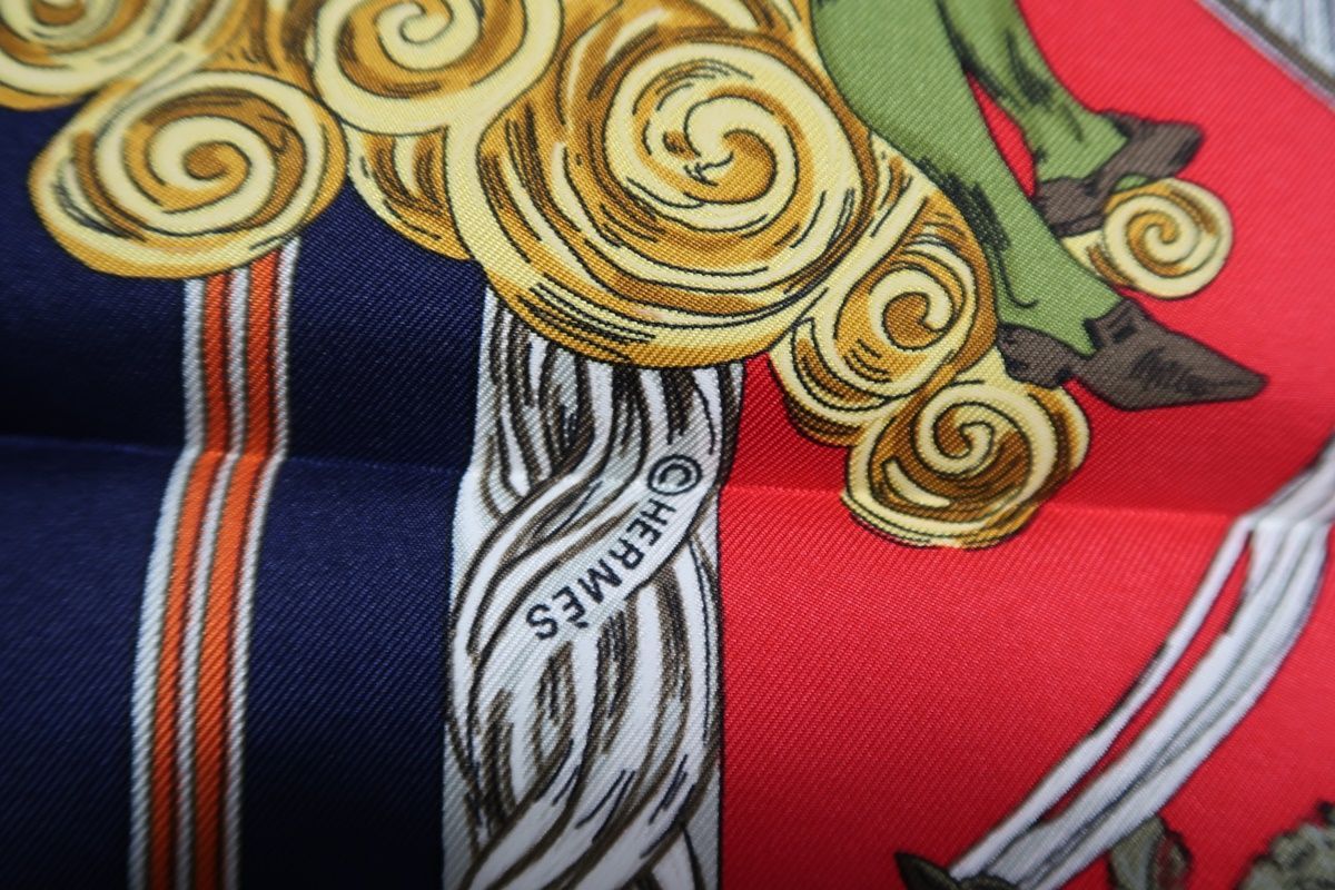 Hermes Bandana Scarf Au Fil De La Soie 90 100 Mx93