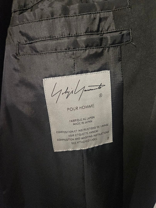 Yohji Yamamoto Pour Homme Collarless Jackets