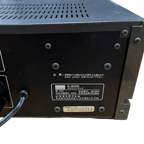 Sansui Integrated Amplifiers A-3000