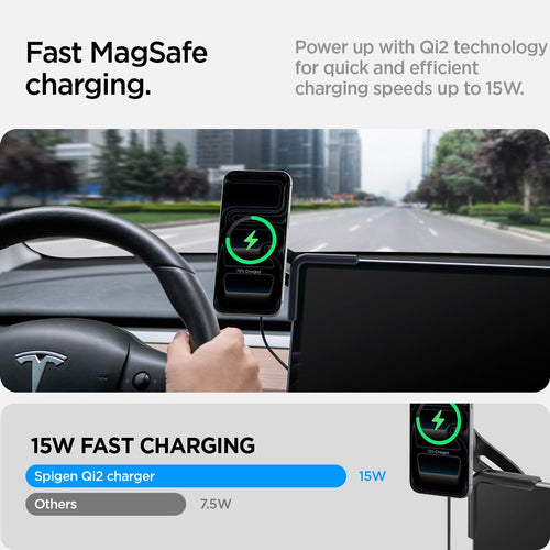 Others Spigen Taplock Qi2 Magsafe Tesla Y Juniper 2025/26 3/Y/S/X Pixelsnap