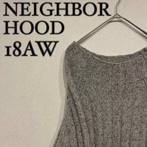 Neighborhood Knitted Tops Sweaters 18Aw Rib Wn-Hn.Ls