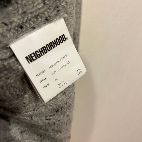 Neighborhood Knitted Tops Sweaters 18Aw Rib Wn-Hn.Ls