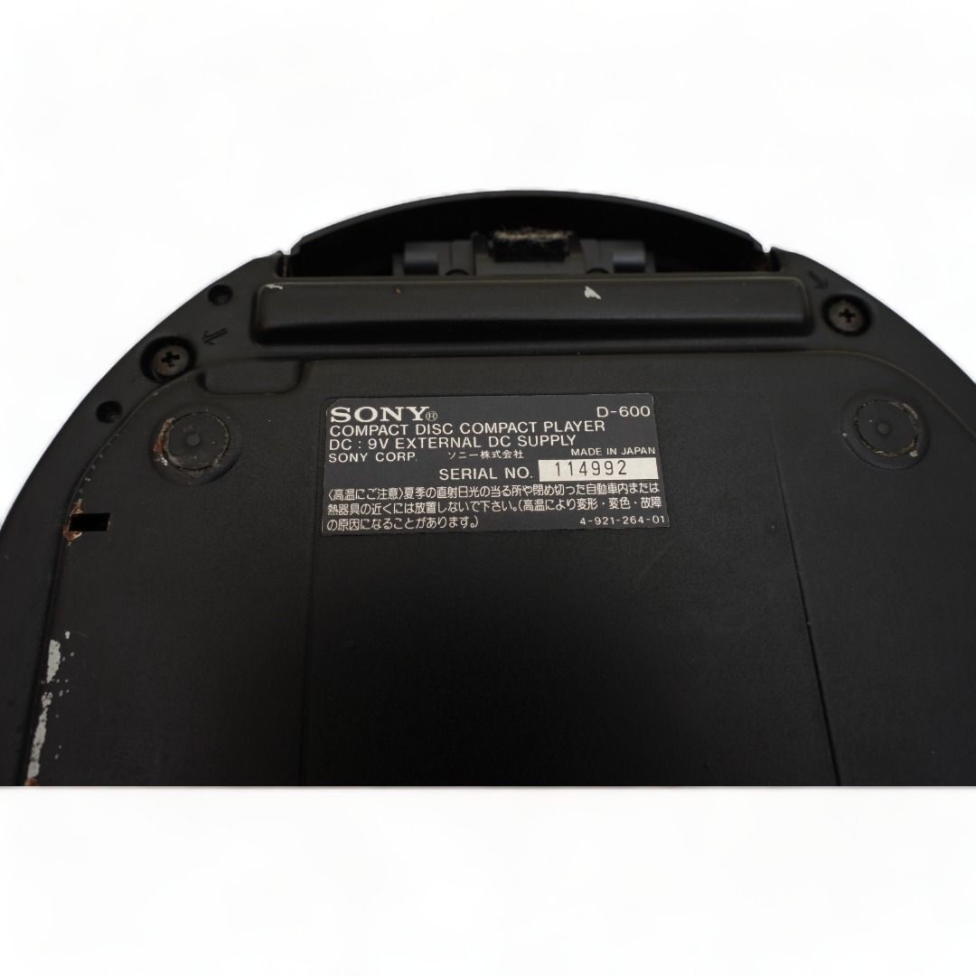 Portable Cd Player Sony D-600 Cpm-100