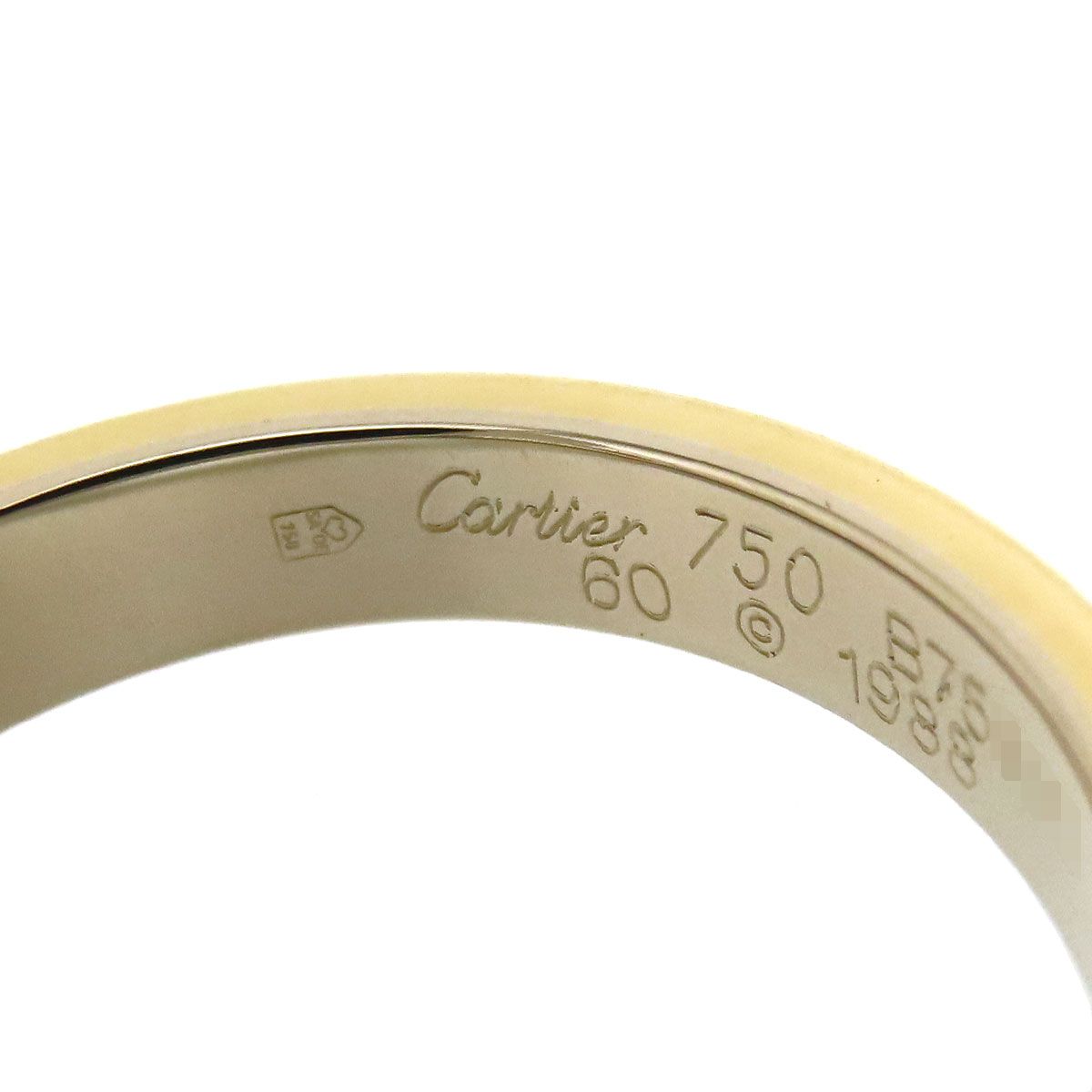 Cartier Ring #60 750 (K18Wg K18Yg K18Pg)