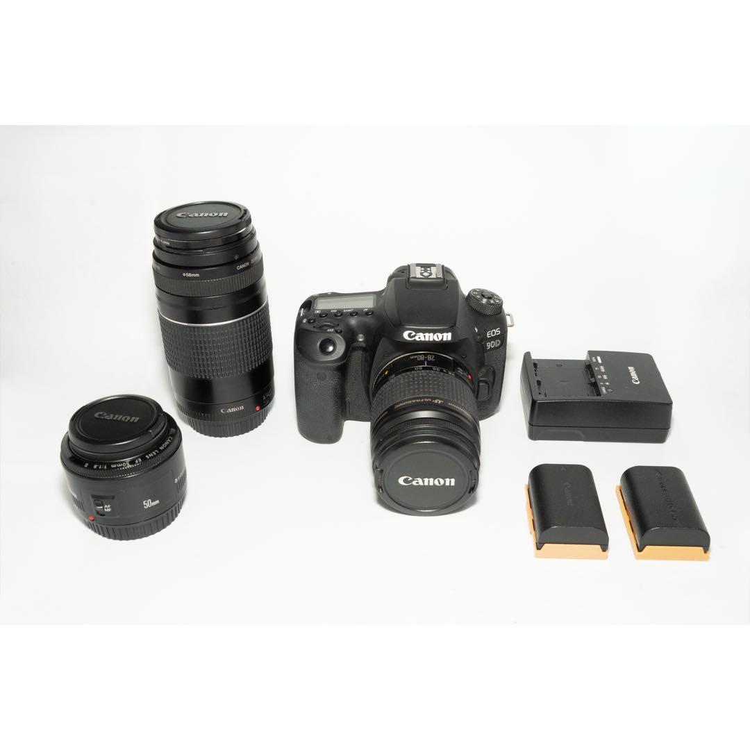 Canon Digital Slr Eos 90D /28-80Mm/75-300Mm/50Mm