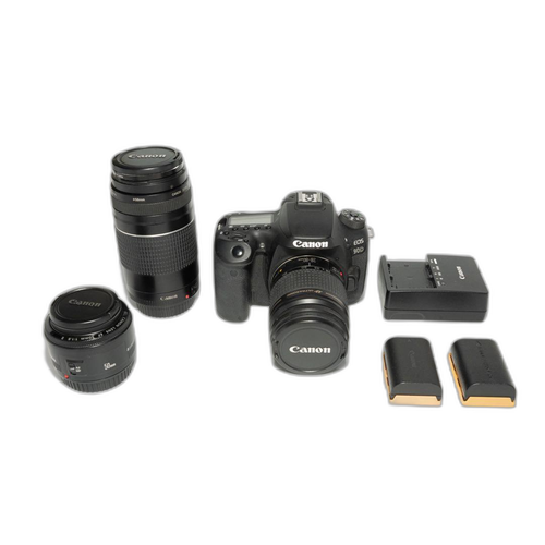 Canon Digital Slr Eos 90D /28-80Mm/75-300Mm/50Mm