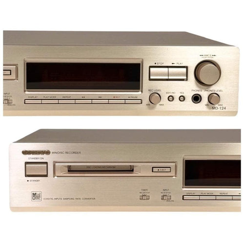 Pioneer Cd Md Cassette Deck Onkyo Md-124(N) Mdlp