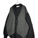 Comme Des Garcons Homme Cardigan 80'S Front Herringbone Button 80 Hn-080070