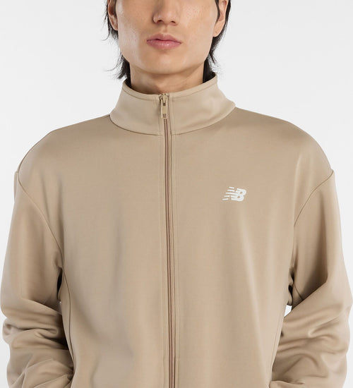 New Balance Tops (Other Than Jersey) Knit Track Jacket Mj61H8Ov Sot