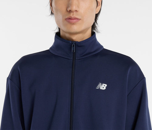 New Balance Tops (Other Than Jersey) Knit Track Jacket Mj61H8Ov Sot