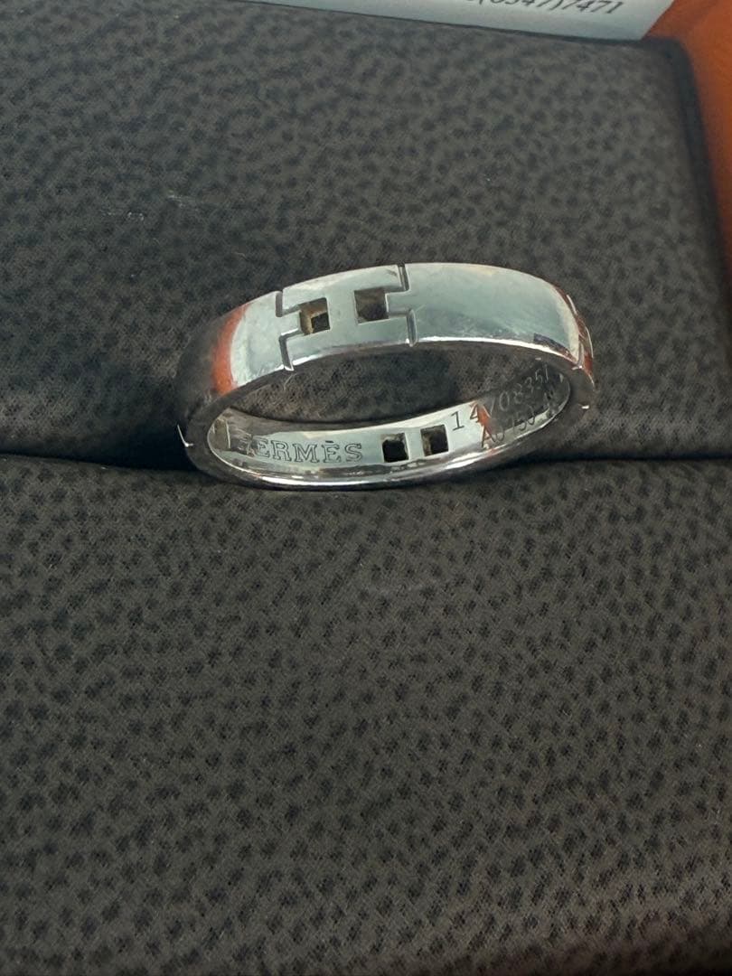 Hermes Rings 49 9 K18Wg Au750