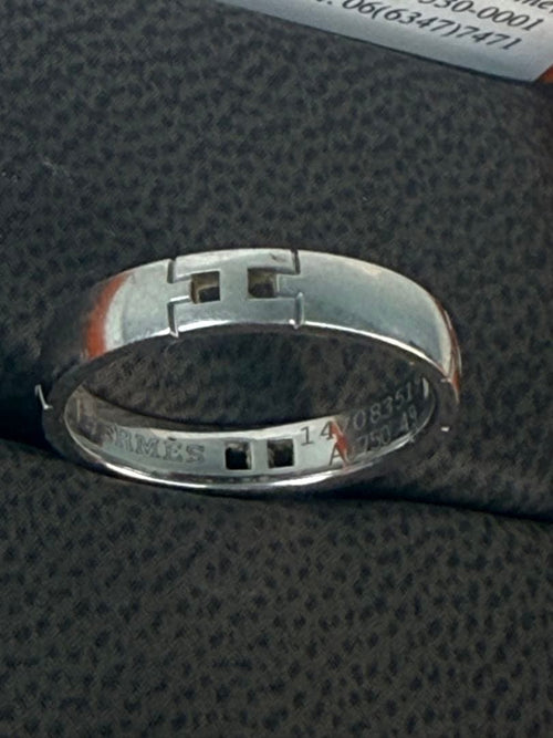 Hermes Rings 49 9 K18Wg Au750