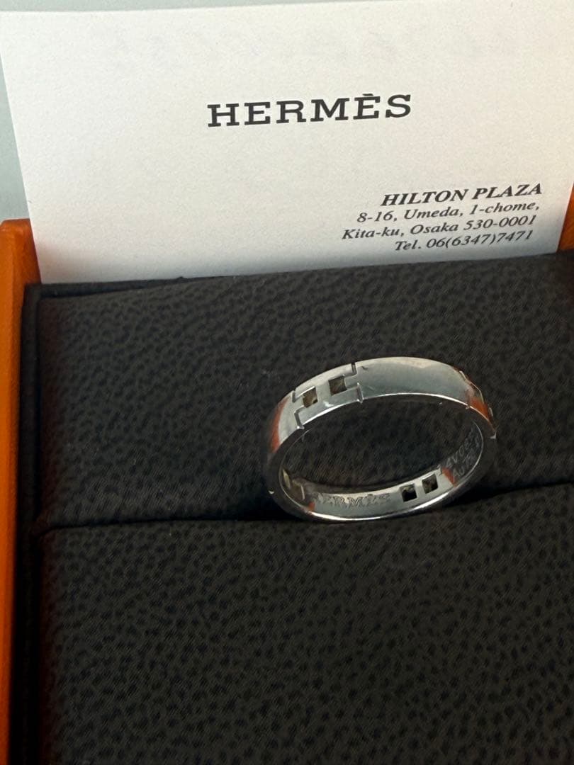 Hermes Rings 49 9 K18Wg Au750
