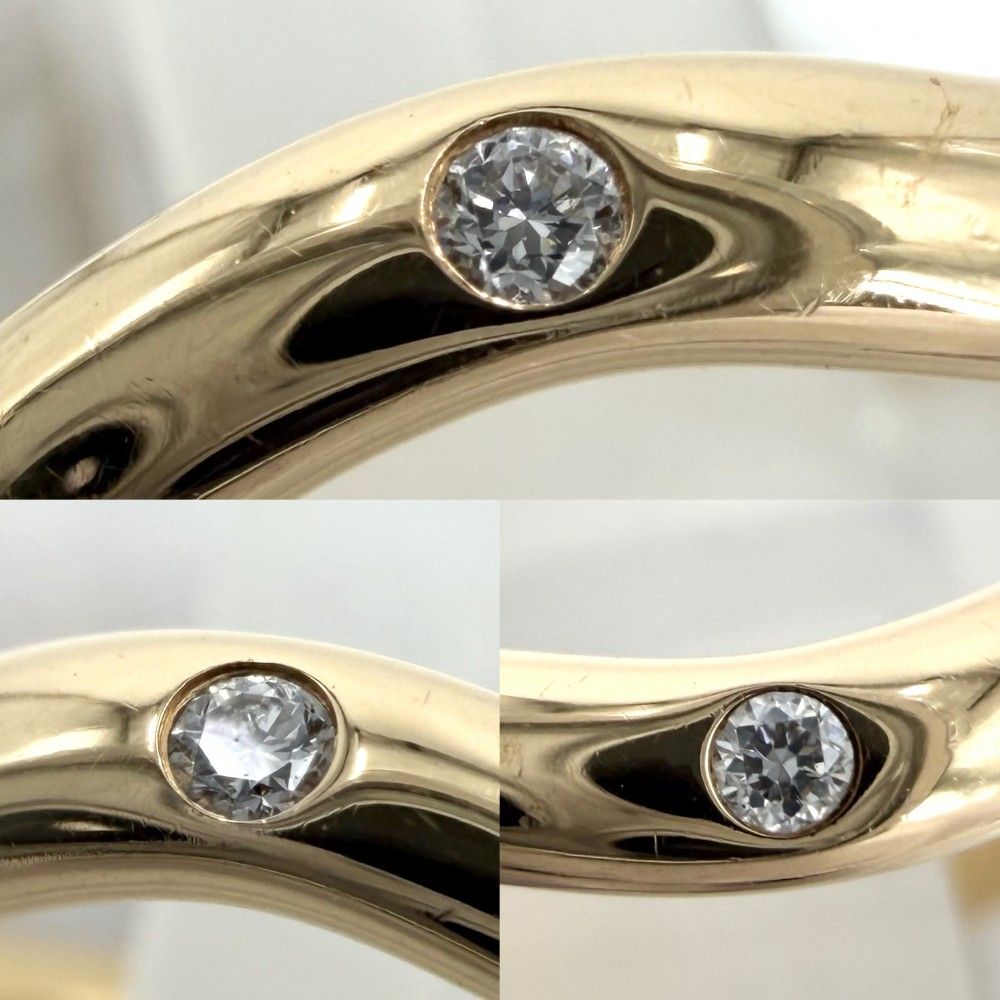 Tiffany Ring Au750 18 Pg Tiffany&Co. K18 0.01Ct 8 2.3G