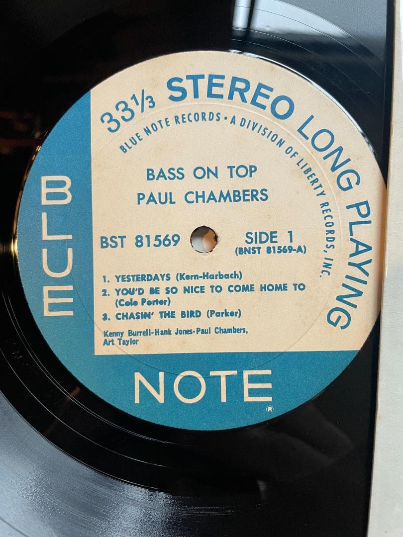 Western Music Paul Chambers Quartet-Bass On Top-Blue Blue