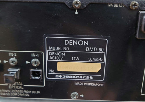 Denon Cd Md Cassette Deck Dmd-80