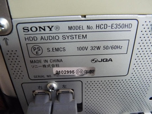 Mini Component Systems Sony Hdd Audio System Hcd-E350Hd