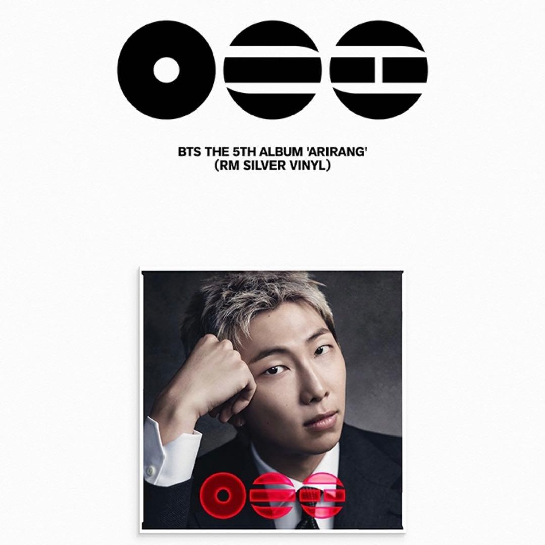 K-Pop Asian Music Bts Arirang Rm Silver Vinyl Ver.