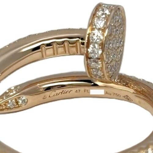 Cartier Ring N4748647 750Pg 0.85Ct 47 7 18 Au750 86940