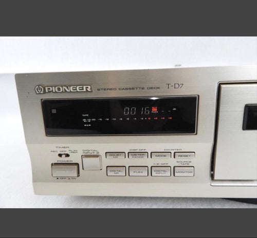 Cd, Md Cassette Decks Pioneer T-D7