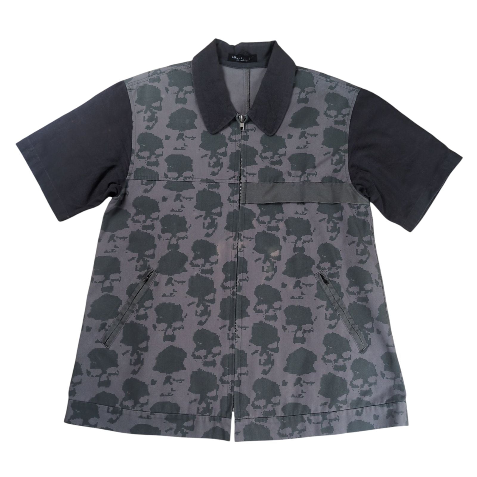 Undercover Jumper Blouson "Under Cover" 1996Ss Skull Pattern Zip Up Shirt Jacket